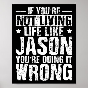 Verjaardag Vaderdag Jason Naam Voornaam Spreuk Poster