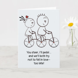 Verjaardag Valentijnsdag Schattig Leuk Doodle Vouw Kaart