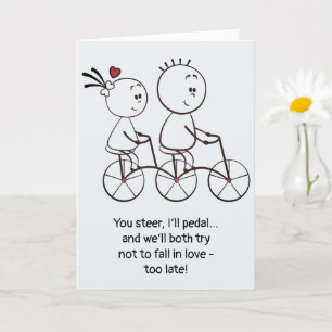 Verjaardag Valentijnsdag Schattig Leuk Doodle Vouw Kaart