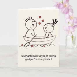 Verjaardag Valentijnsdag Schattig Leuk Doodle Vouw Kaart