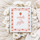 Verjaardag van aardbeismeisjes | Kaarten & Teken v Poster