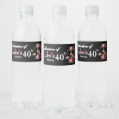 Verjaardag van advocaat waterfles etiket (Flessen)