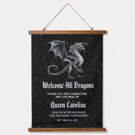 Verjaardag van alle draken hangend wandkleed