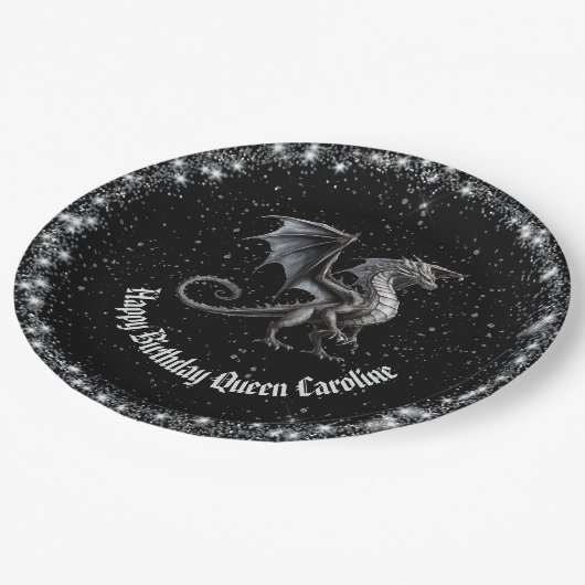 Verjaardag van alle draken papieren bordje (Gekanteld)