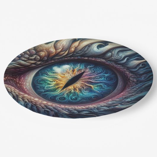 Verjaardag van alle draken papieren bordje (Gekanteld)