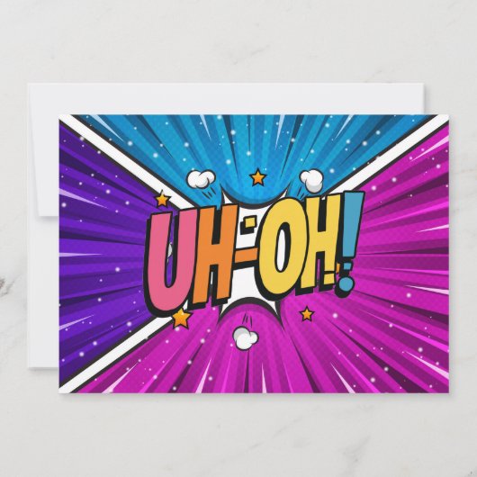 Verjaardag van alle superhelden kaart (Achterkant)