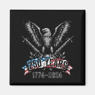 Verjaardag van Amerika 4 juli 2026 Vintage Eagle 2 Magneet