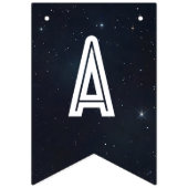 Verjaardag van astronaut in de ruimte vlaggetjes (Derde vlag)