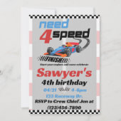 Verjaardag van behoefte 4 snelheid kaart (Voorkant)