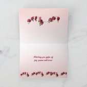 Verjaardag van bloedende harten kaart (Binnen)