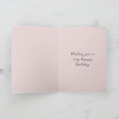 Verjaardag van Blush Cheetah Kaart (Binnen)