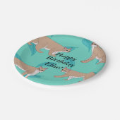 Verjaardag van Bobcats Papieren Bordje (Gekanteld)