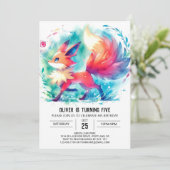 Verjaardag van Bohemian Fox Kaart (Staand voorkant)