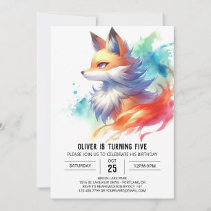 Verjaardag van Bohemian Rustic Fox Kaart