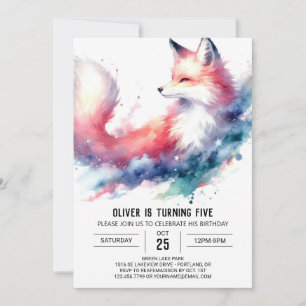 Verjaardag van Bohemian Rustic Fox Kaart