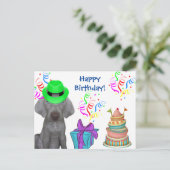 Verjaardag van Brooklyn de Weimaraner  Feestdagenkaart (Staand voorkant)