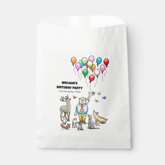 Verjaardag van Calling All Animals Bedankzakje (Voorkant)