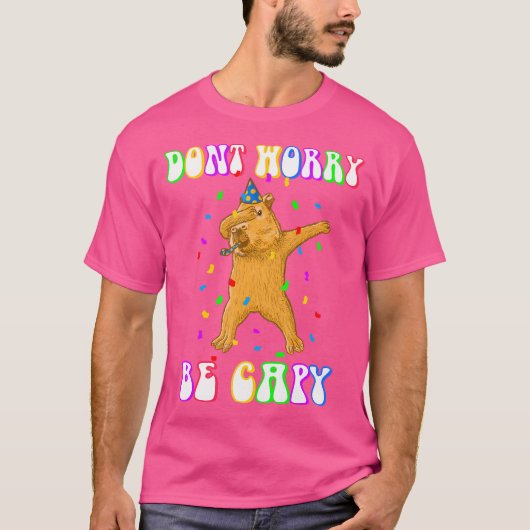 Verjaardag van Capybara Be Capy T-shirt (Voorkant)