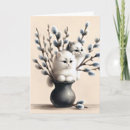 Verjaardag van Cats in Poesje Willows Kaart