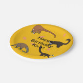Verjaardag van Coatis Papieren Bordje (Gekanteld)