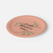 Verjaardag van Cougar Papieren Bordje (Gekanteld)