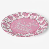 Verjaardag van Cowgirl Papieren Bordje (Gekanteld)