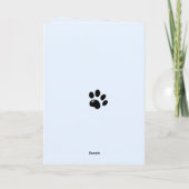 Verjaardag van Cute Dog & Sweets Kaart (Achterkant)