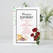 verjaardag van de advocaat kaart (Staand voorkant)