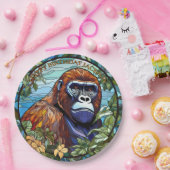 Verjaardag van de Afrikaanse gorilla Papieren Bordje (Feest)