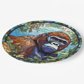 Verjaardag van de Afrikaanse gorilla Papieren Bordje (Gekanteld)