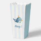 Verjaardag van de Ahoy Whale | themafeest nautisch Bedankdoosjes (Voorkant)