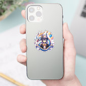 Verjaardag van de Anime Dragon Boy Sticker (Telefoon)