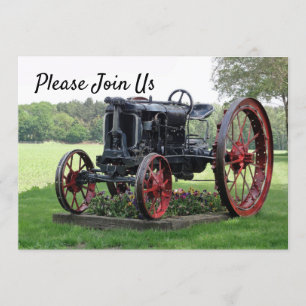 Verjaardag van de Antiek tractor Kaart