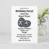 Verjaardag van de autowielbandtechnicus kaart (Staand voorkant)