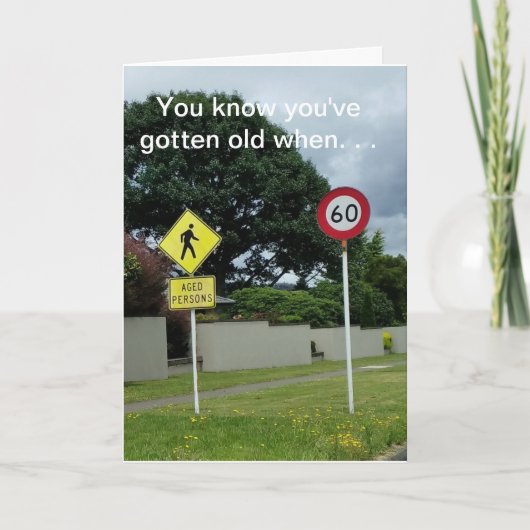 Verjaardag van de bejaarde bedankkaart (Voorkant)