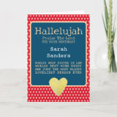 Verjaardag van de beste schoonzus kaart (Voorkant)