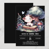 Verjaardag van de betoverde digitale Koe Kaart (Voorkant / Achterkant)