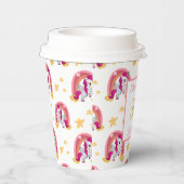 Verjaardag van de betoverde eenhoorn papieren bekers (Rechts)