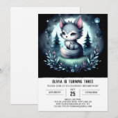 Verjaardag van de betoverde Oerwoud Wolf Kaart (Voorkant / Achterkant)