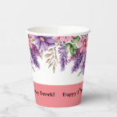 Verjaardag van de bloemenliefhebber papieren bekers (Links)