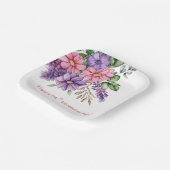 Verjaardag van de bloemenliefhebber papieren bordje (Gebogen)