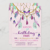 Verjaardag van de Boheemse American Indian Dream C Kaart (Voorkant / Achterkant)