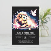 Verjaardag van de Boho Lion Kaart (Staand voorkant)