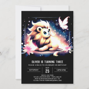 Verjaardag van de Boho Lion Kaart