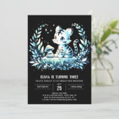 Verjaardag van de Boho Minimalist Tiger Kaart (Staand voorkant)