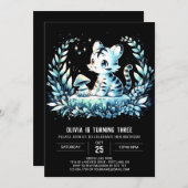 Verjaardag van de Boho Minimalist Tiger Kaart (Voorkant / Achterkant)