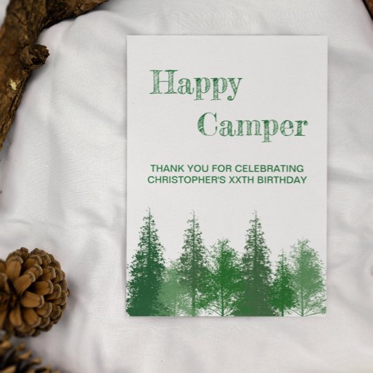 Verjaardag van de bomen bedankkaart