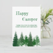 Verjaardag van de bomen bedankkaart (Staand voorkant)