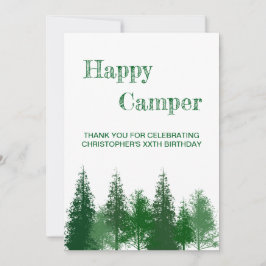 Verjaardag van de bomen bedankkaart