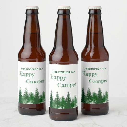 Verjaardag van de bomen bier etiket (Flessen)